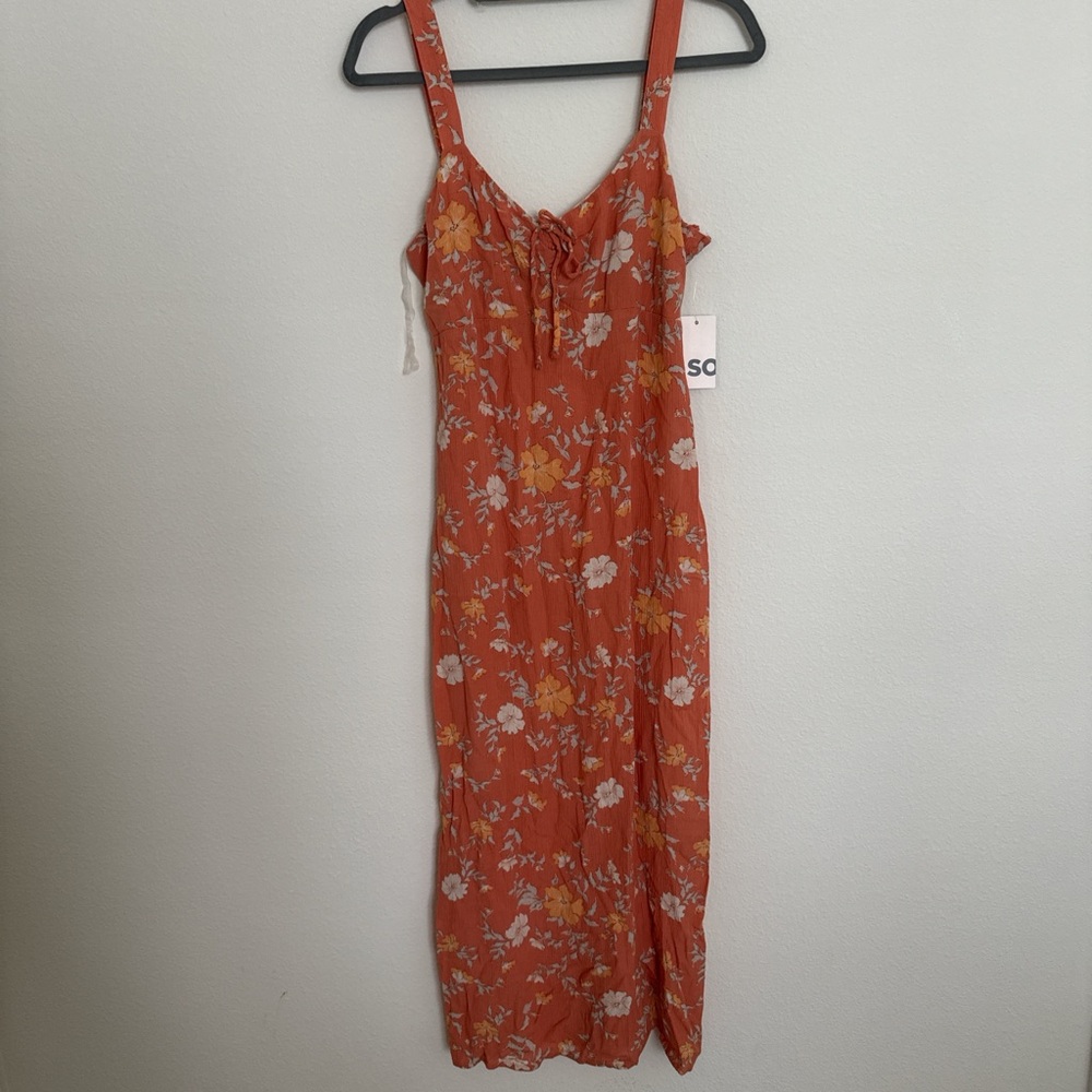 Floral Orange Dress